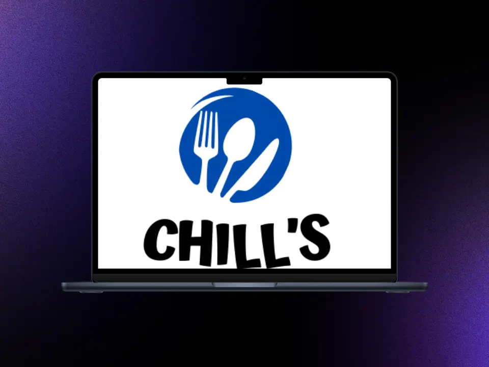 Screenshot of the project Chill's Restaurant